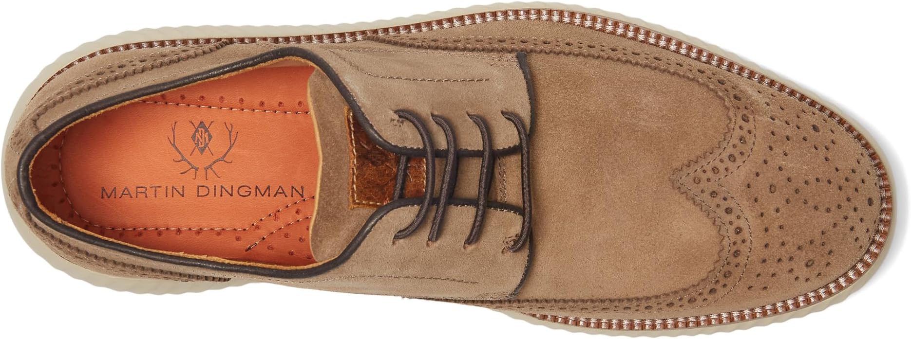 Оксфорды Martin Dingman Men's Countryaire No Neoprene Wingtip, Smoke — фото 2