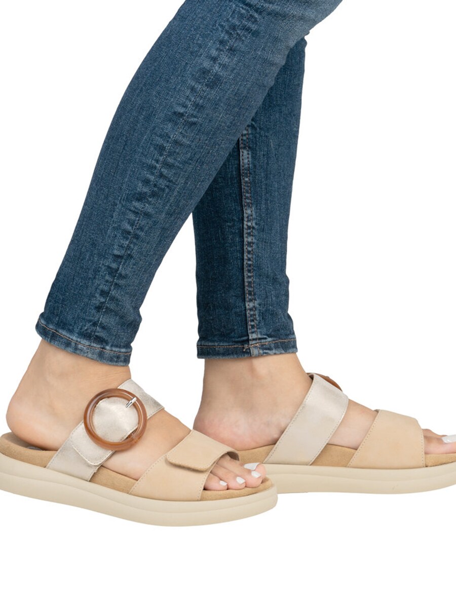 Мюли REMONTE, цвет Cream/Light beige — фото 2