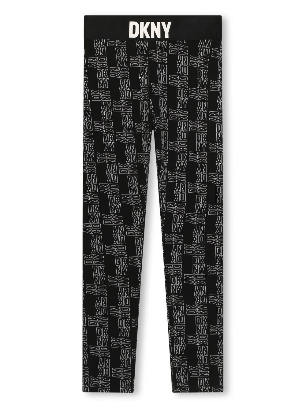 

Леггинсы с монограммой Dkny Kids, черный