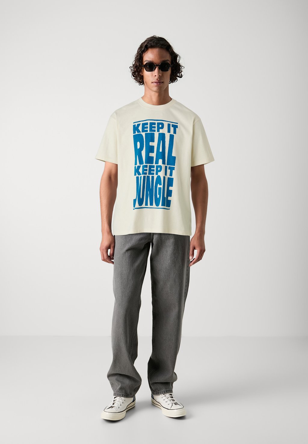 

Футболки с принтом KEEP IT REAL UNISEX Edwin, цвет Whitecap Gray