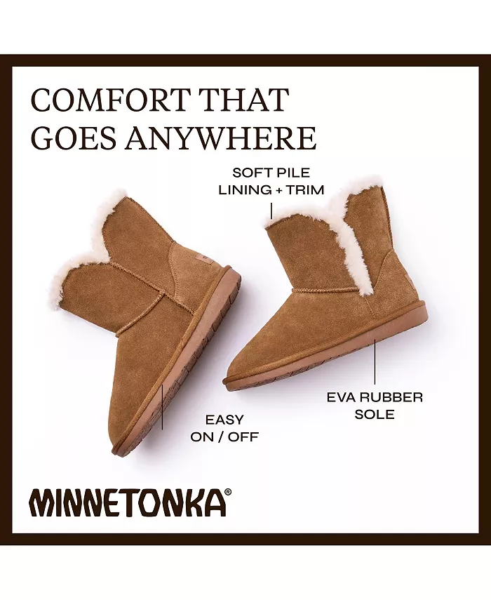 Женские сапоги Mid-Calf из замши Milltown Minnetonka, загар/бежевый — фото 2