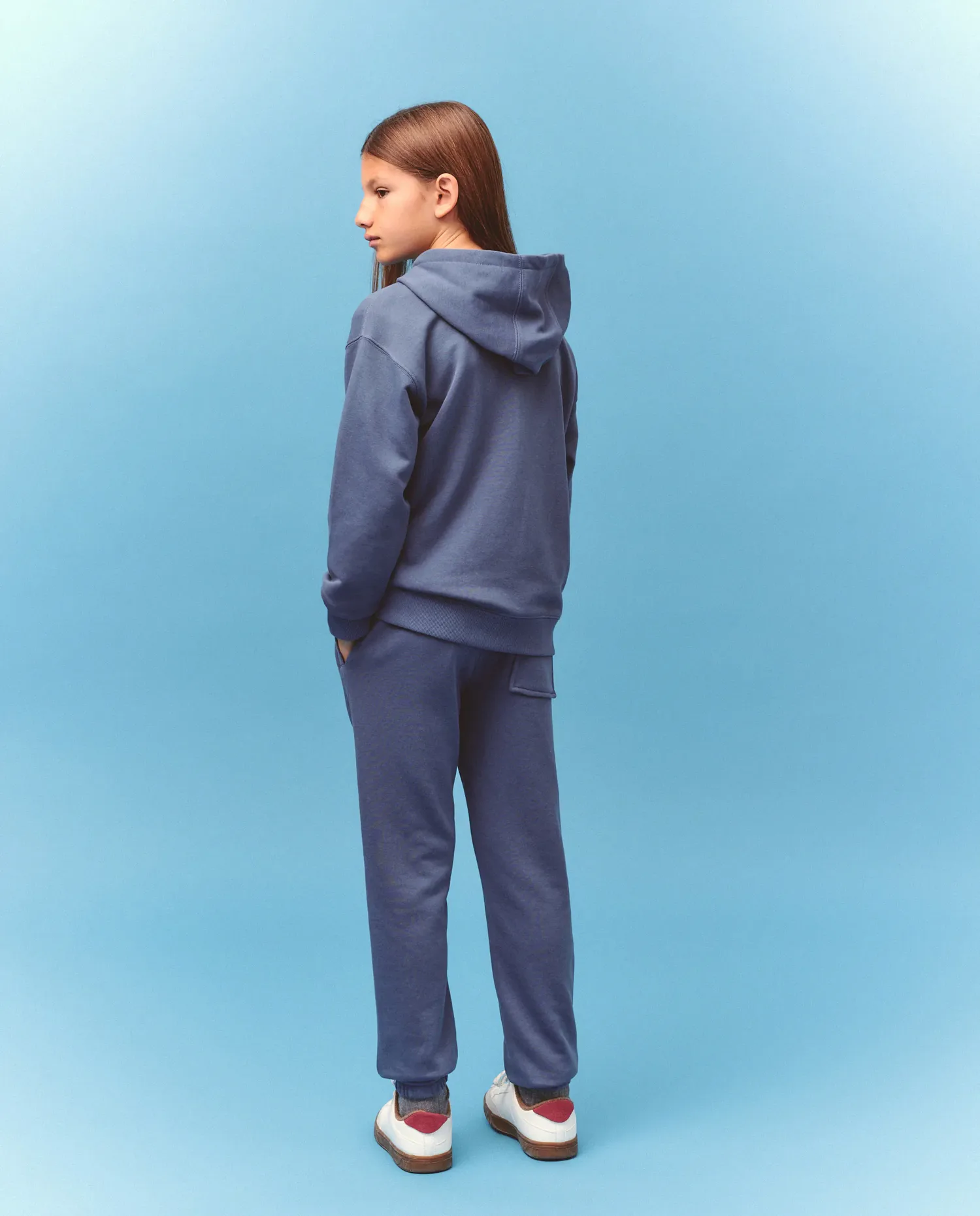 Открытая детская толстовка с капюшоном Kids El Corte Inglés, синий — фото 4