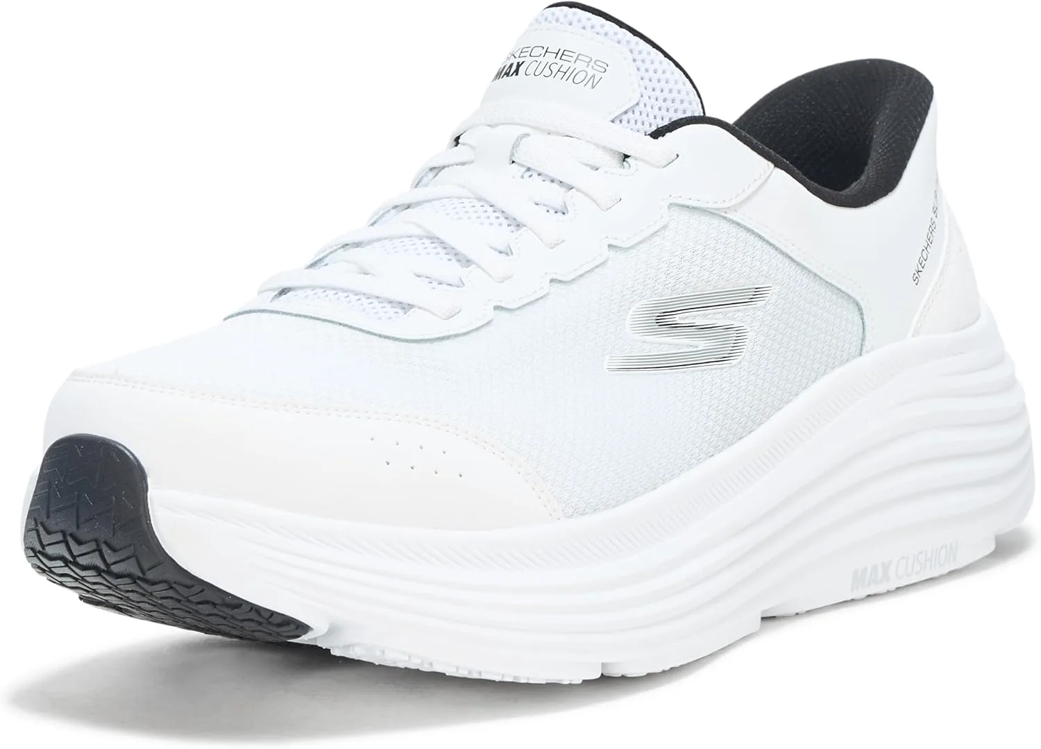 

Кроссовки Skechers для мужчин Hands Free Slip-ins Max Cushioning Endeavour - модель Cardova, белый/черный
