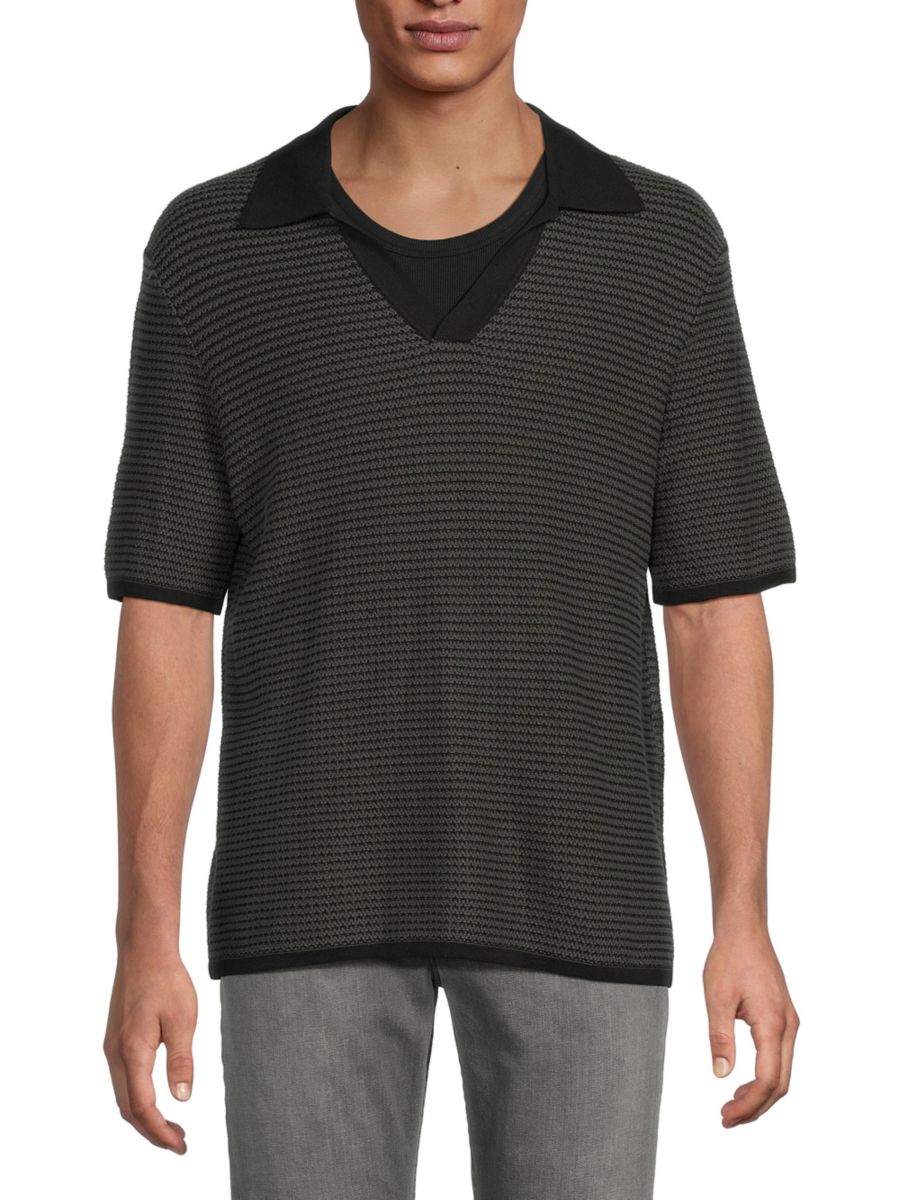 

Рубашка-поло Hayes Knit rag & bone, цвет Shark Blue