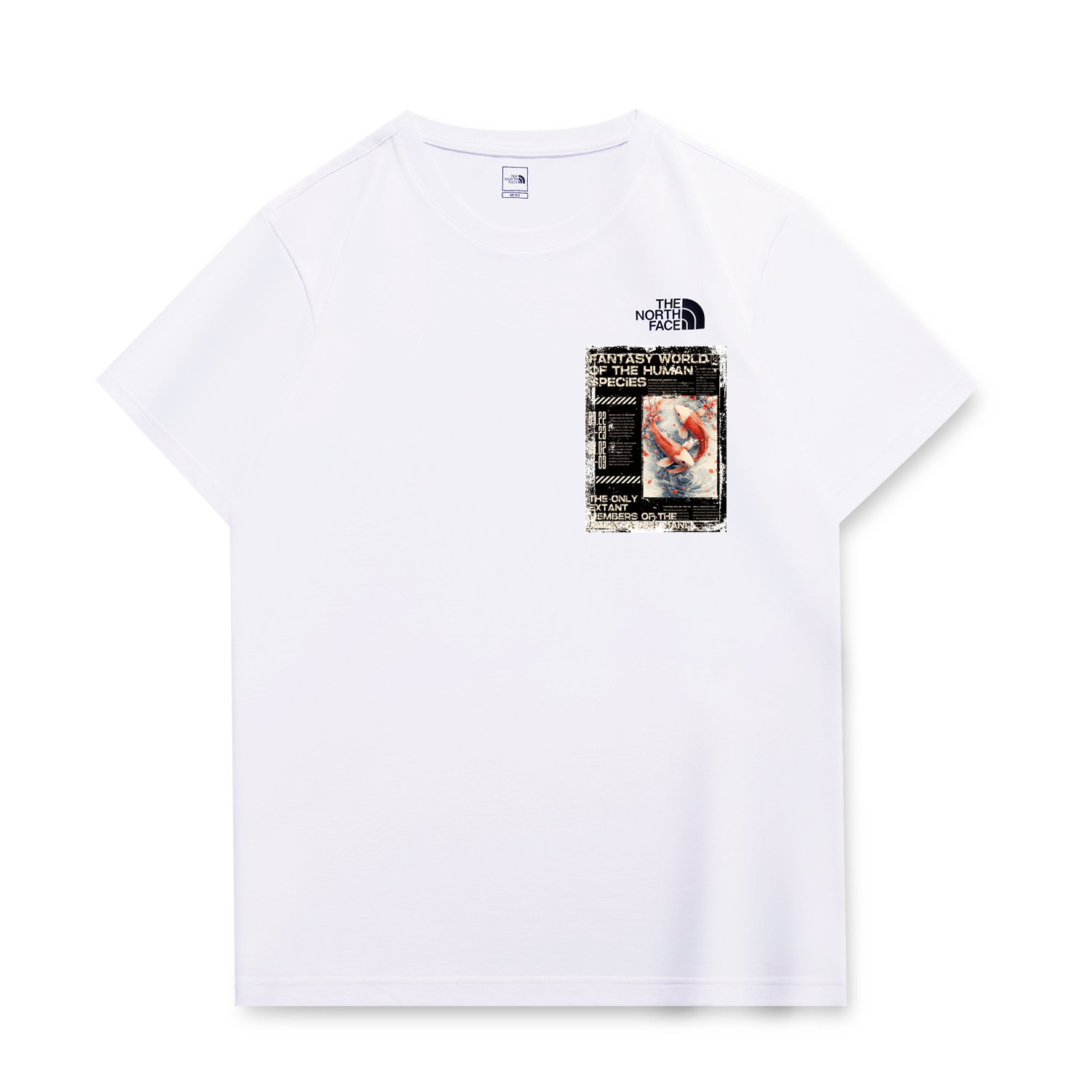 

THE NORTH FACE Футболка унисекс белая, Белый, THE NORTH FACE Футболка унисекс белая