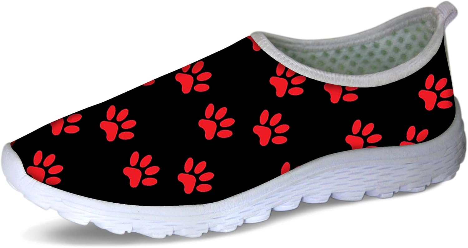 

Мужские кроссовки Forchrinse Moon Star, женские прогулочные слипоны, спортивные кеды в патриотическом стиле, дышащие, красный