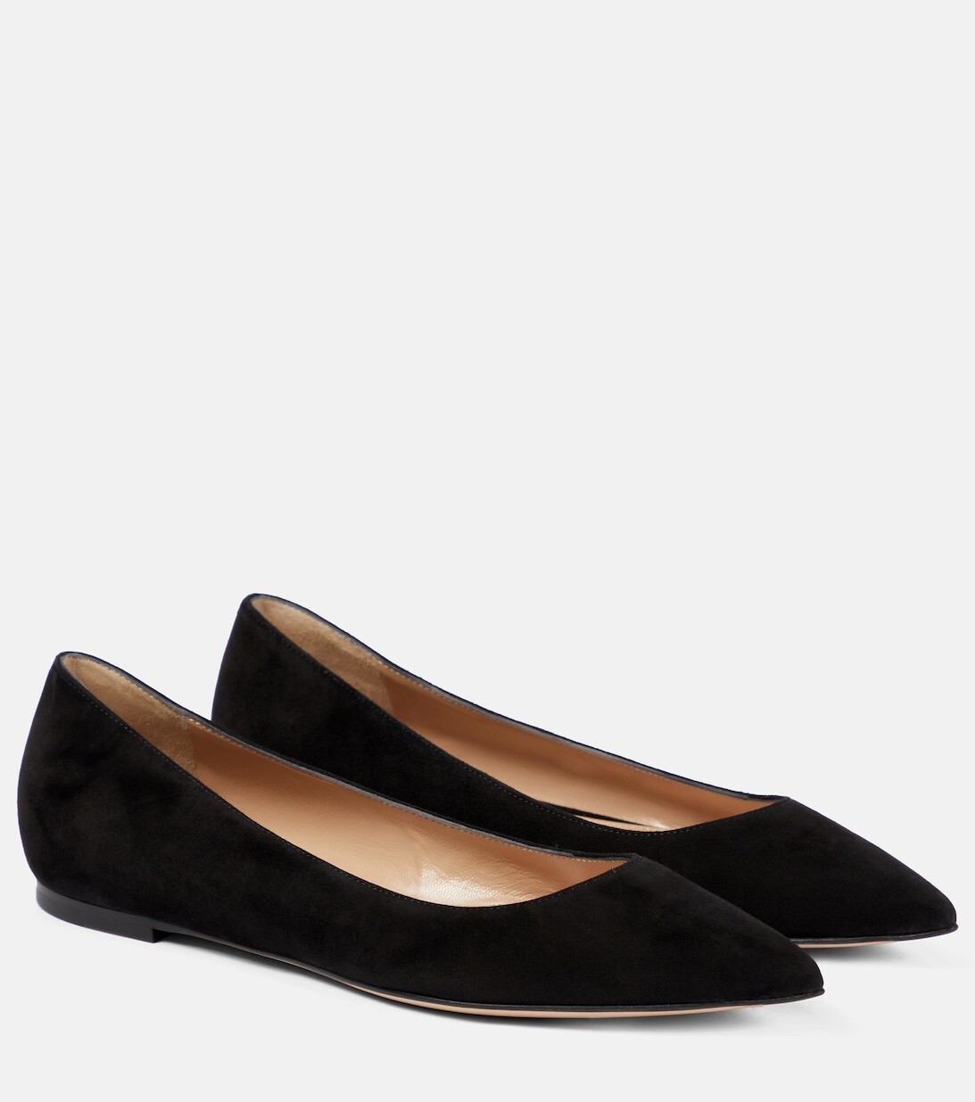 Замшевые балетки Gianvito Gianvito Rossi, черный