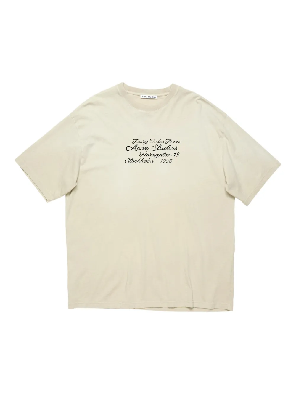 

Футболка с графичным принтом Acne Studios, нейтральный