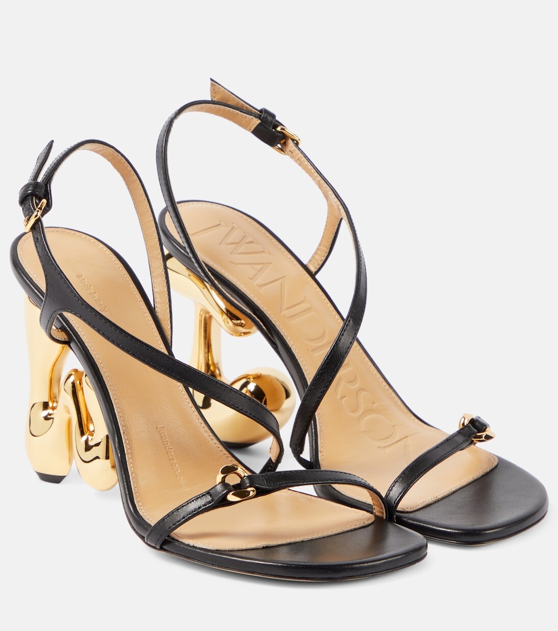 Кожаные босоножки jw bubble heel Jw Anderson, черный
