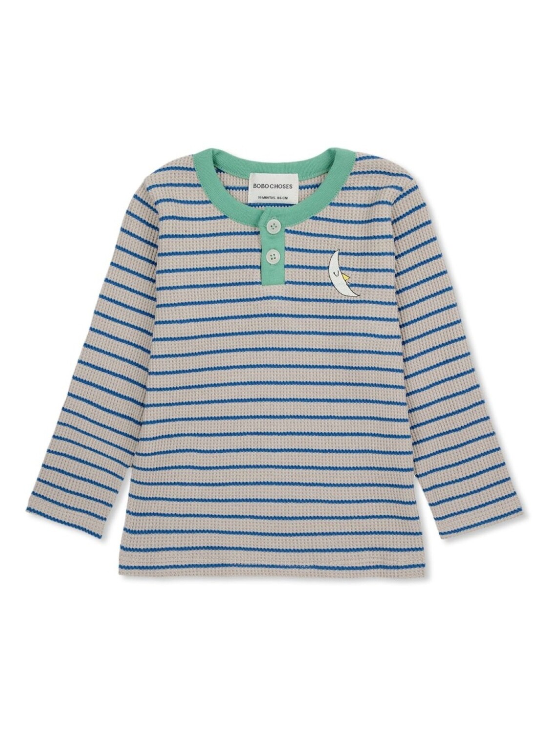 

Bobo Choses фактурная футболка Stripes, синий
