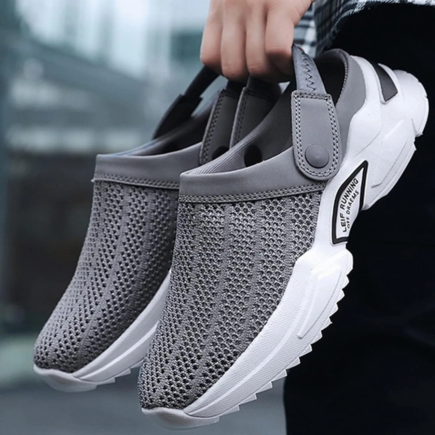 Сандалии женские и мужские, треккинговые сандалии, летние кожаные тапочки, мужские водные туфли, плоские сетчатые закрытые удобные сандалии, походные сандалии, летние спортивные сандалии XIUH, G Black — фото 3