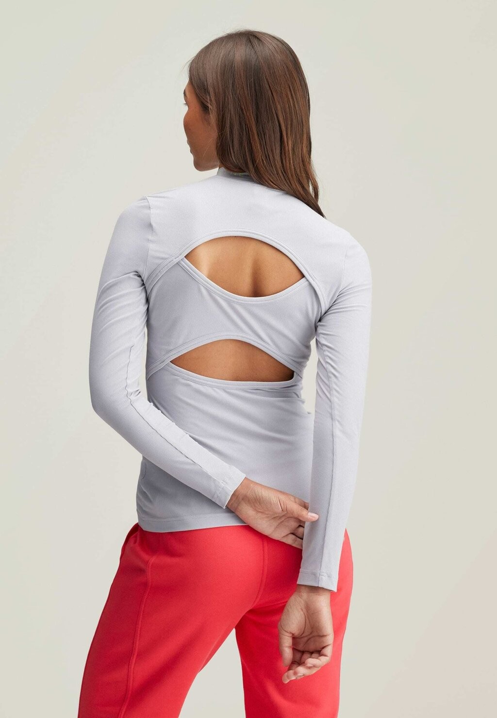 

Топ с длинными рукавами ADIDAS BY STELLA MCCARTNEY RIBBED LONG SLEEVE adidas by Stella McCartney, серый
