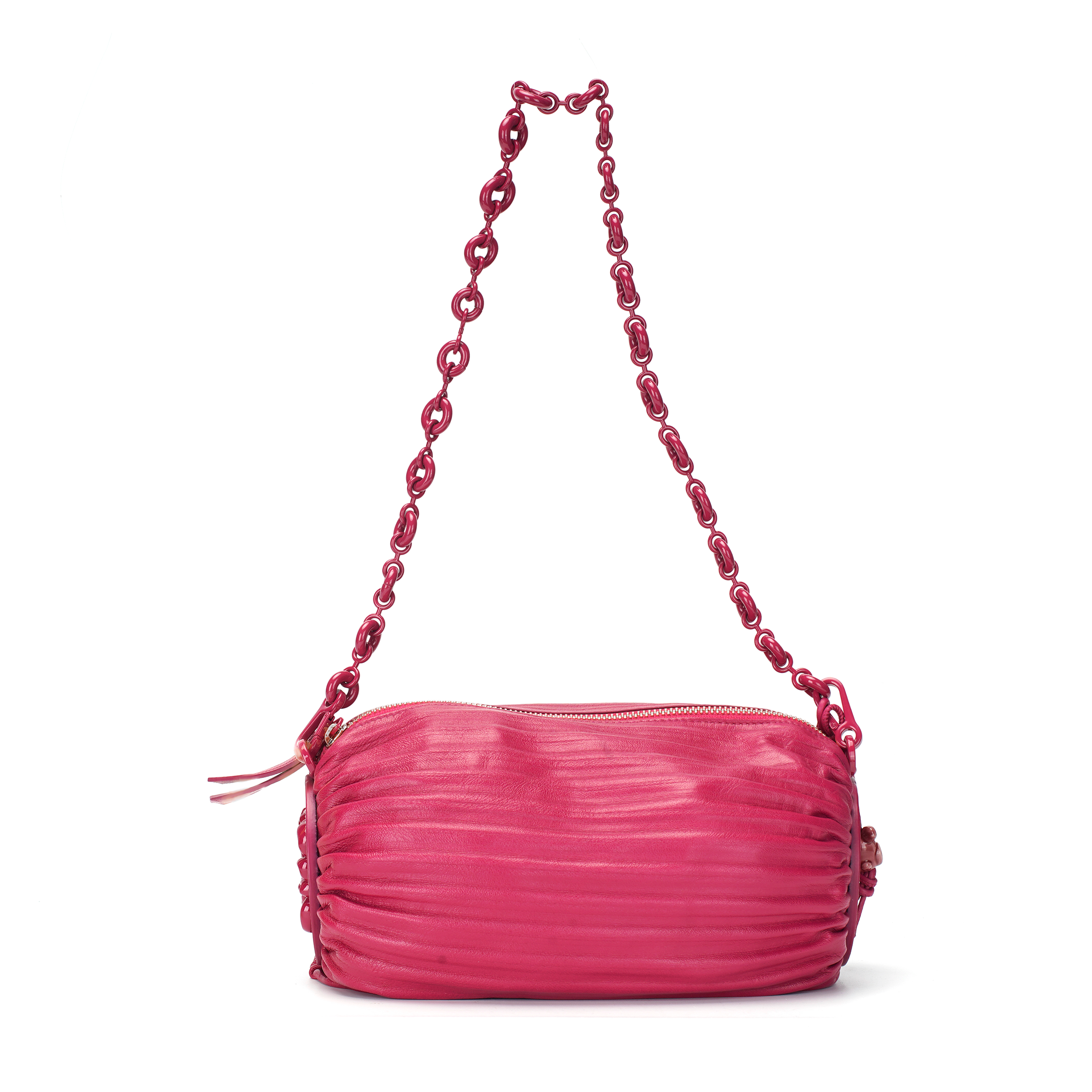 

LOEWE Сумка Bracelet Pouch In Pleated Nappa Ruby Red Glaze