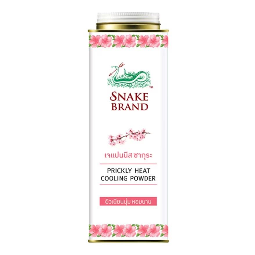 

Snake Охлаждающий порошок Prickly Heat Soft Smooth 280 г, White-Pink