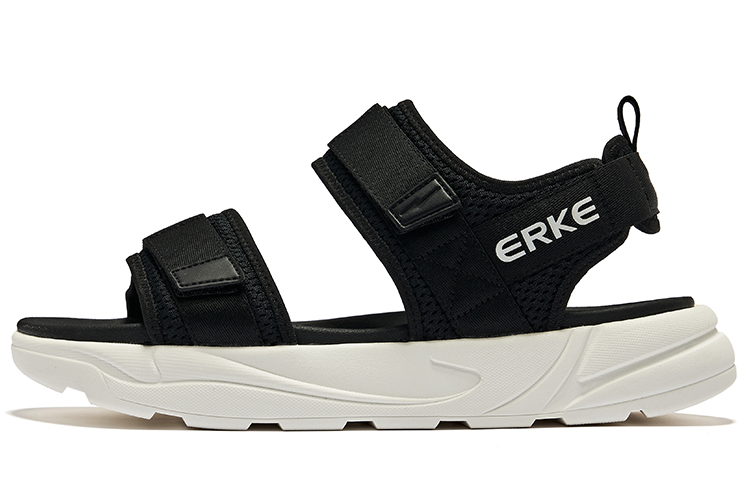 

Erke Сандалии мужские Drifting Beach Sandals, цвет: угольно-черный, микрокристаллический белый
