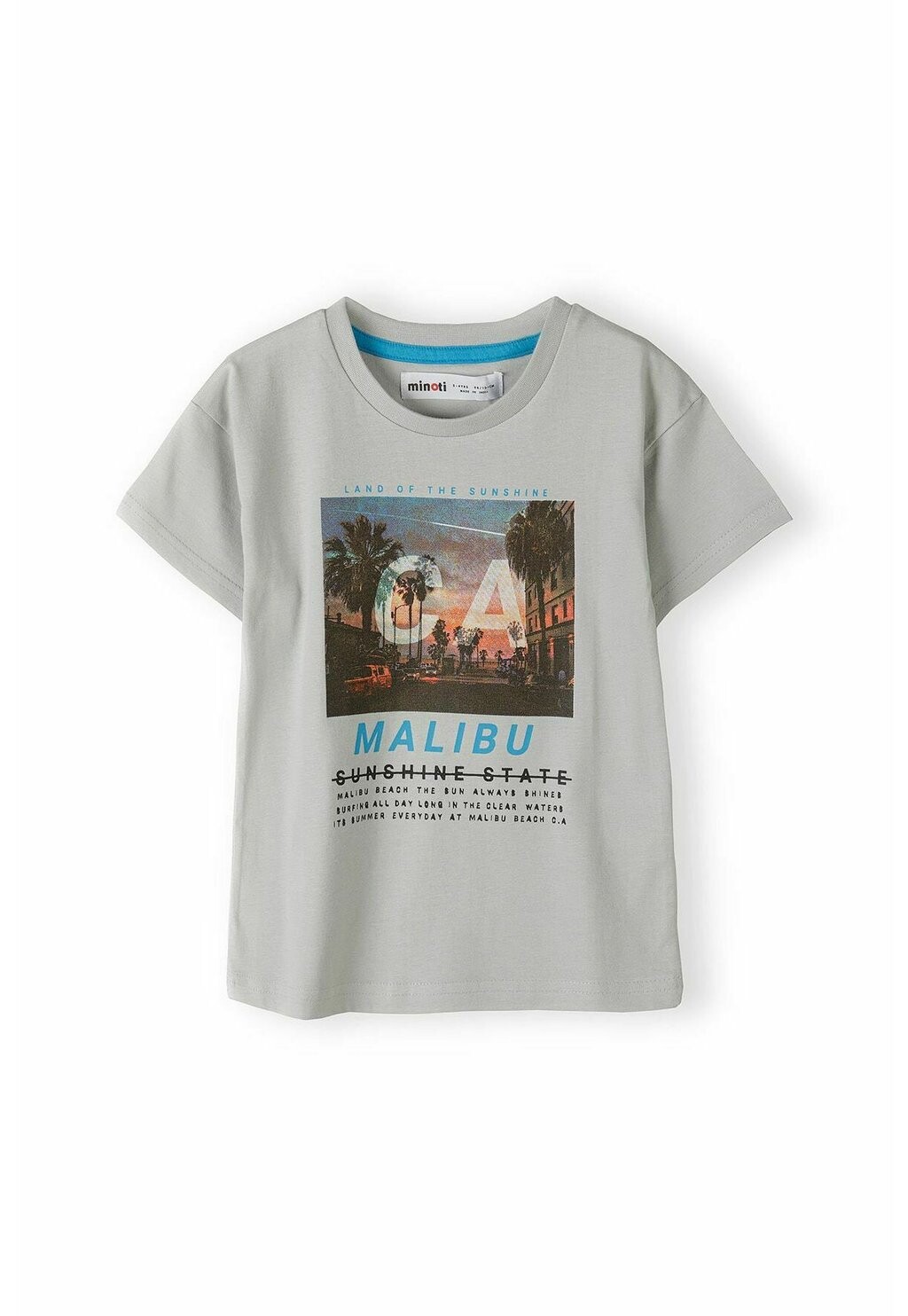 

Футболка с принтом SHORT SLEEVE WITH PRINT MINOTI, цвет light grey