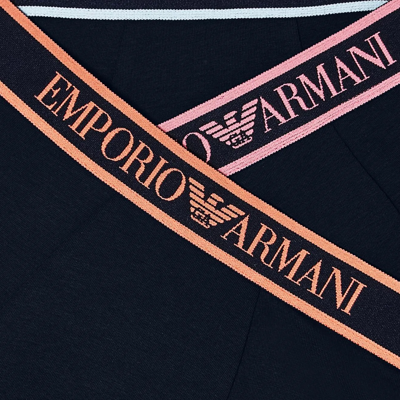 Боксеры Emporio Armani 3 шт синие — фото 4