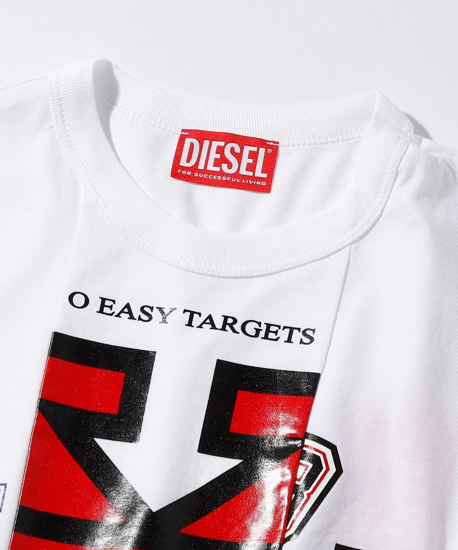 Детская футболка с коротким рукавом с логотипом бренда DIESEL/(K)DIESEL, White — фото 3
