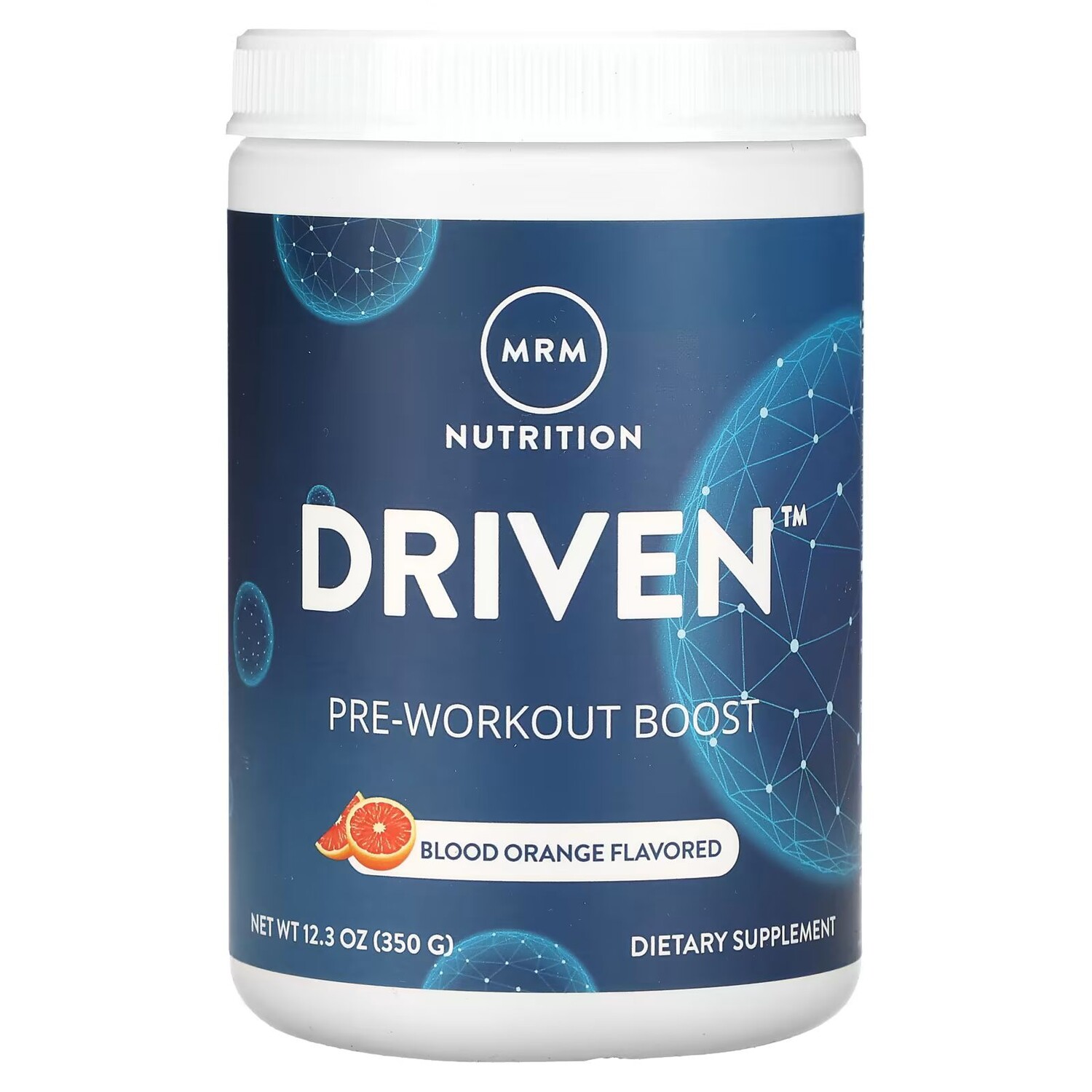 

DRIVEN, Предтренировочный комплекс, красный апельсин, 12,3 унции (350 г) Mrm Nutrition