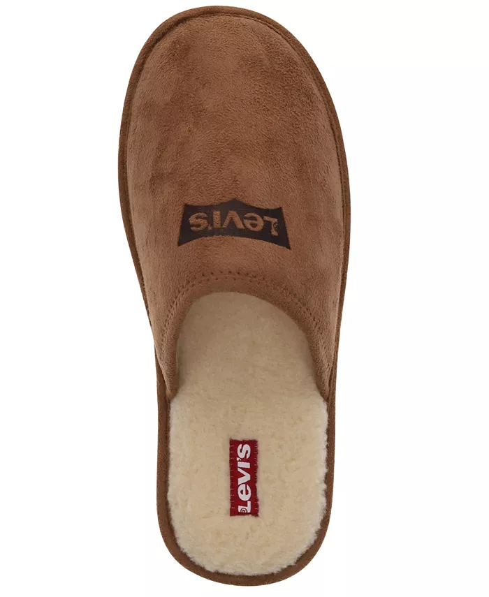 Мужские тапочки Milton 2 Slip-On с круглым носком Levi'S, загар/бежевый — фото 4