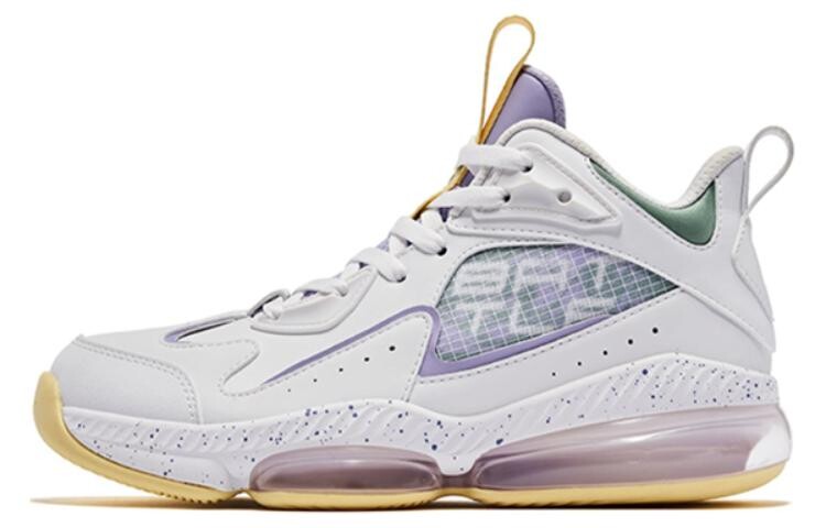 

Баскетбольные кроссовки Basketball Shoes Women's High-Top White/Purple Qiaodan