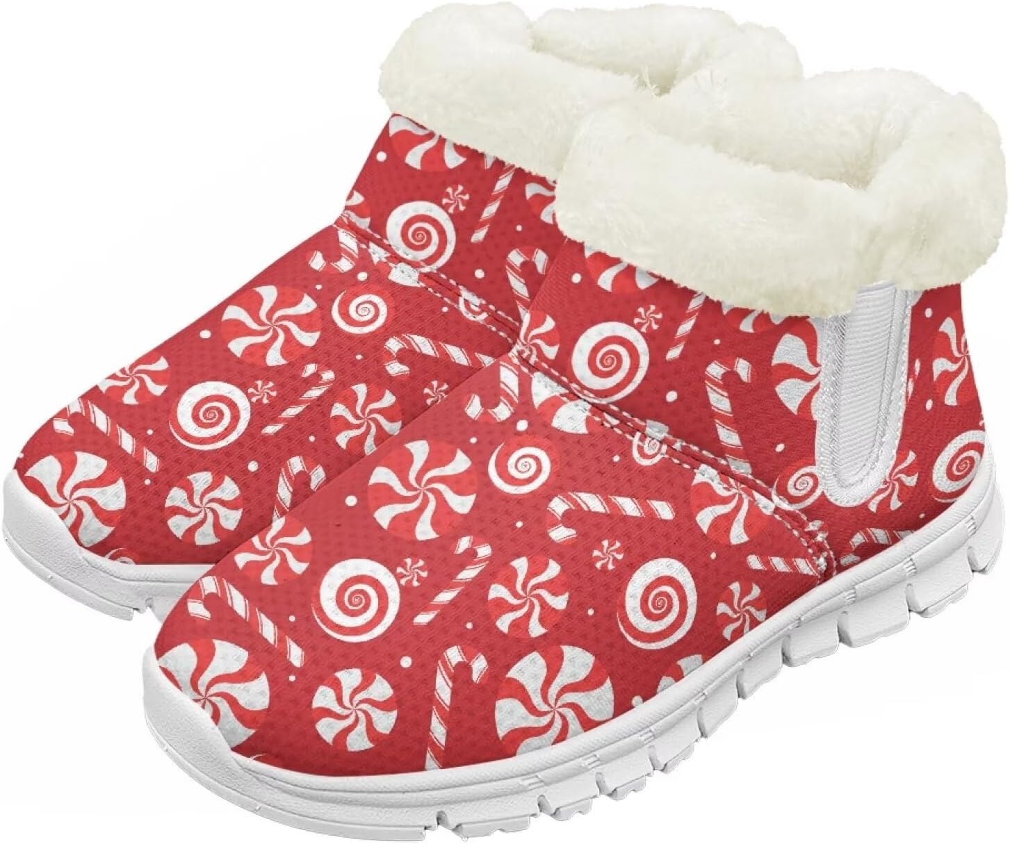 

Pzuqiu Зимние сапоги для мальчиков и девочек с водонепроницаемой утепленной меховой подкладкой для малышей, детей и старших детей, для холодной погоды и походов на улице, белая подошва