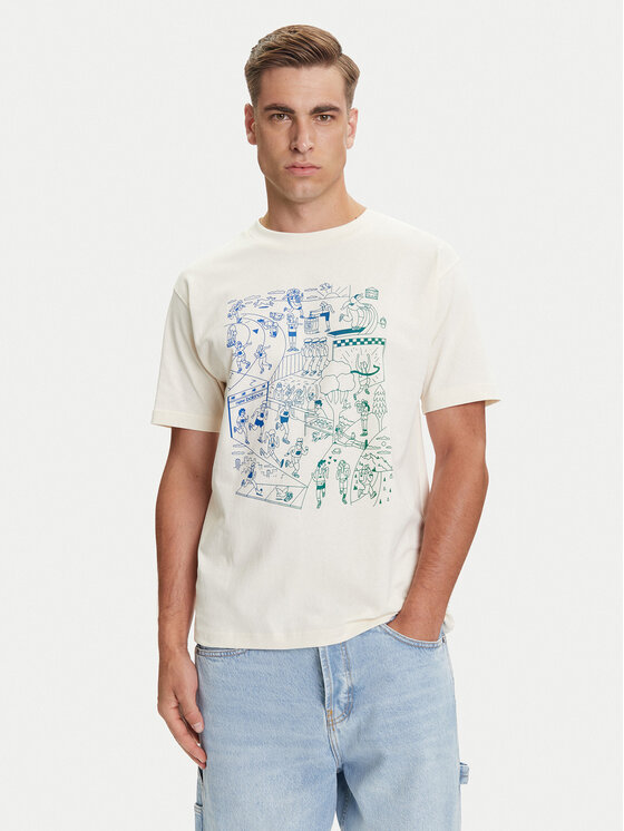 

Футболка regular fit MT53916 New Balance, экрю