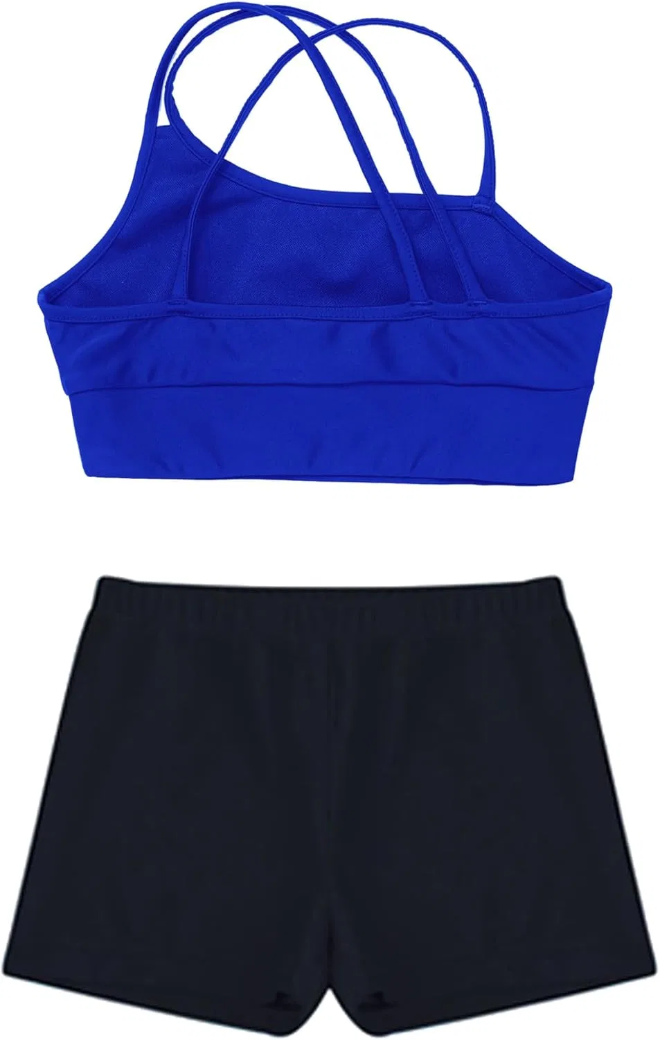Детский спортивный комплект из топа и шорт Moggemol, royalblue — фото 4
