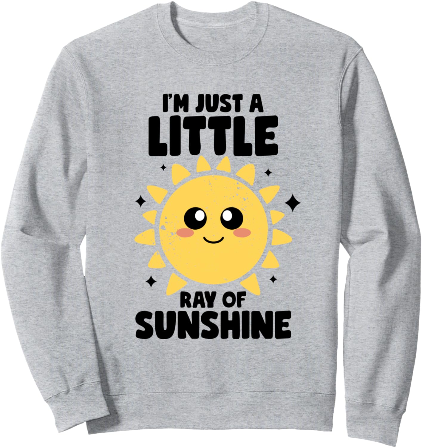 

Я - маленький лучик солнца, доброта, ирония, ирония (толстовка) I'M Just A Little Ray Of Sunshine Kindness Sarcasm, серый