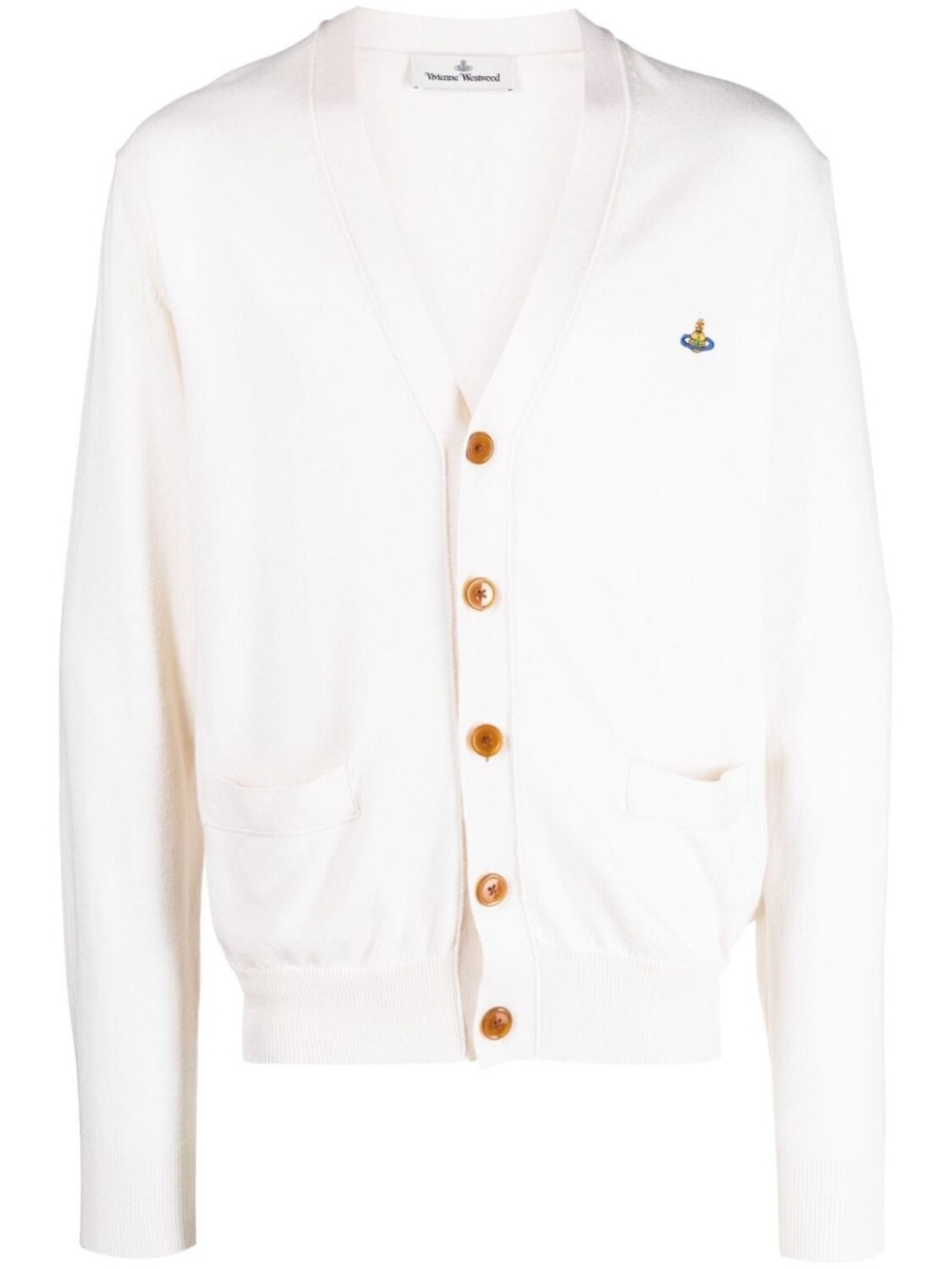 

Vivienne Westwood кардиган с вышивкой Orb, нейтральный цвет