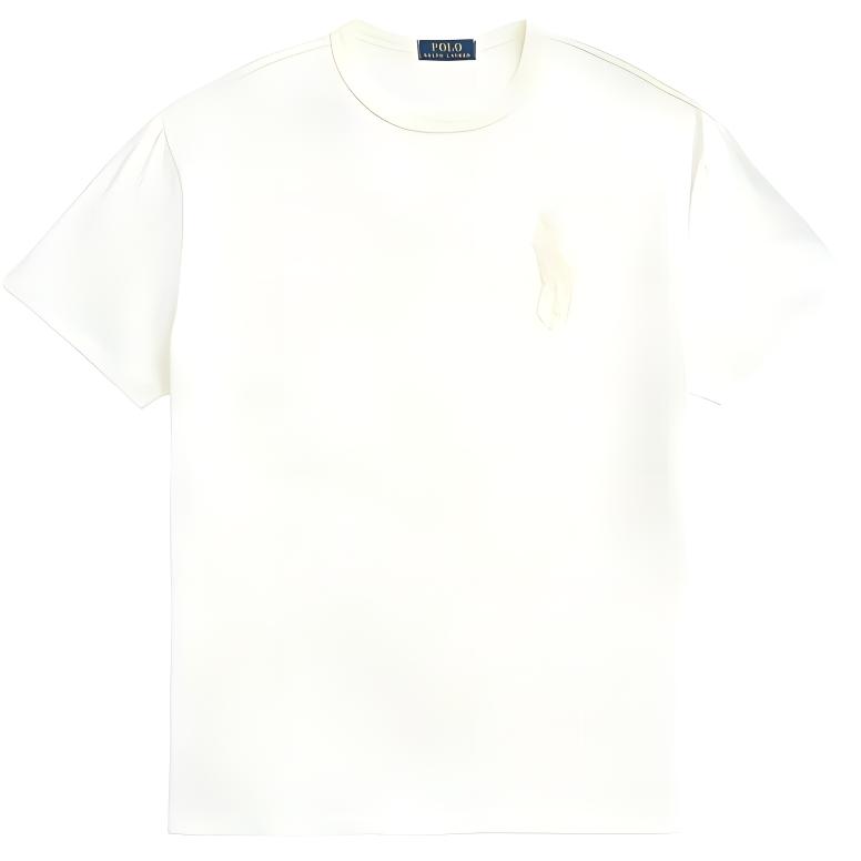 Футболка мужская клубная кремовая Polo Ralph Lauren — фото 2