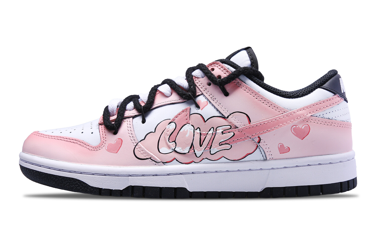 

Кроссовки Nike Dunk Skateboard Shoes Women's Low-Top White, Розовый, Кроссовки Nike Dunk Skateboard Shoes Women's Low-Top White