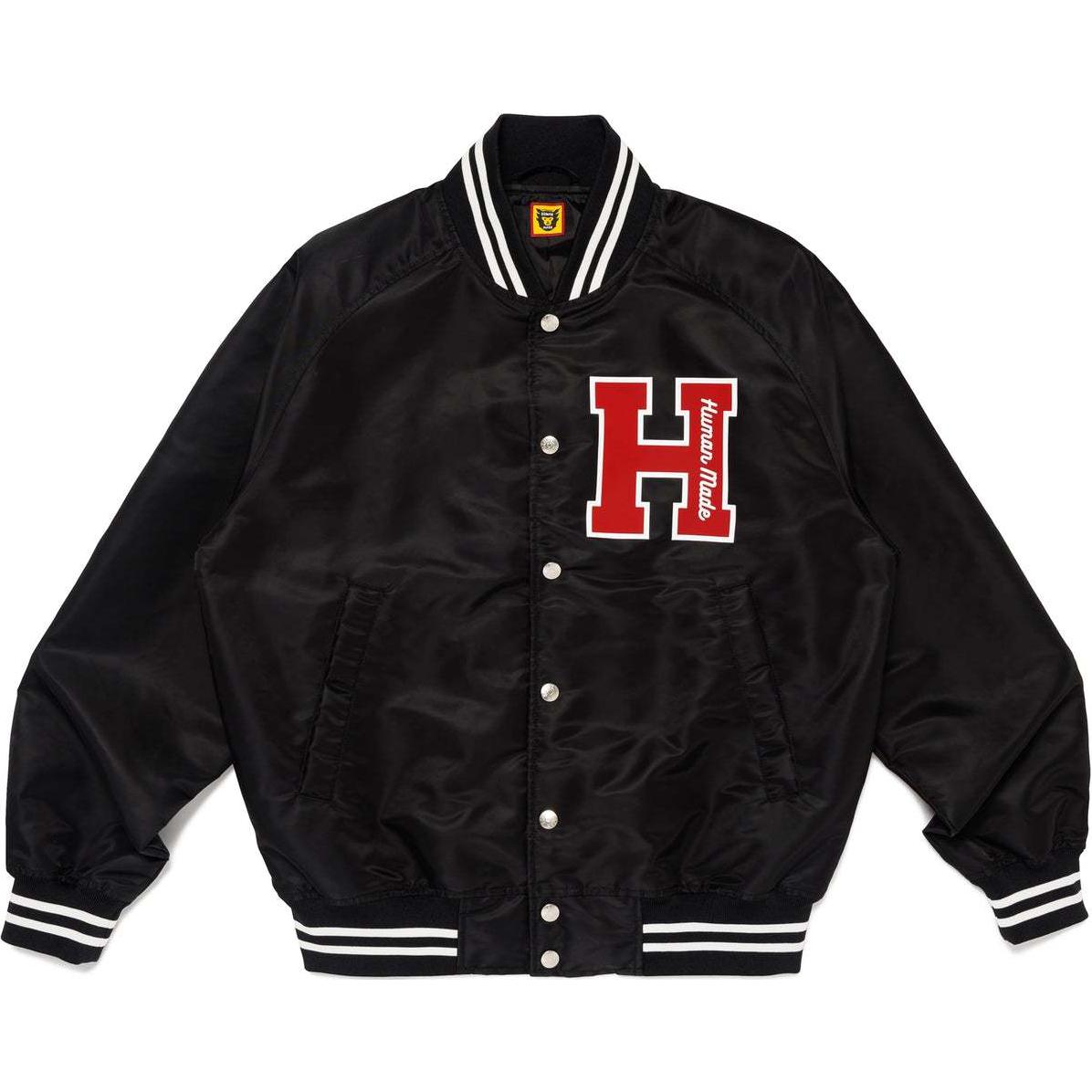 

Бомбер Varsity H Logo HUMAN MADE, морской синий