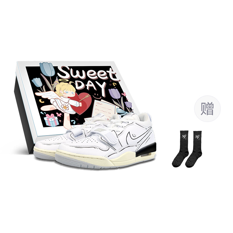

Кроссовки Jordan Legacy 312 Vintage Basketball Shoes Men Low-top White/black, белый