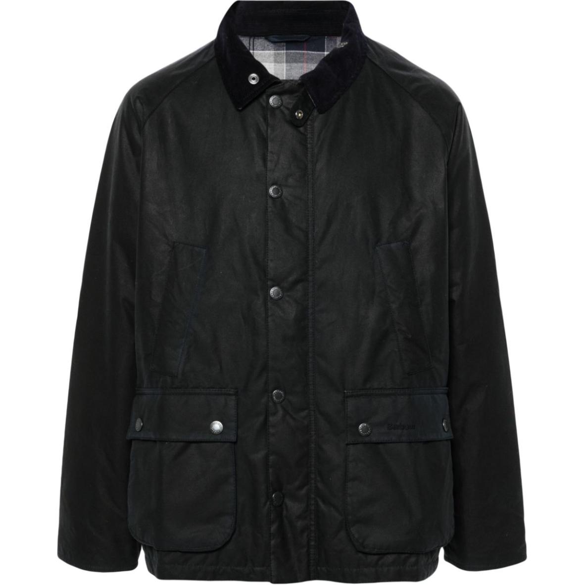 

BARBOUR Рубашка-куртка с эффектом мятости, Black