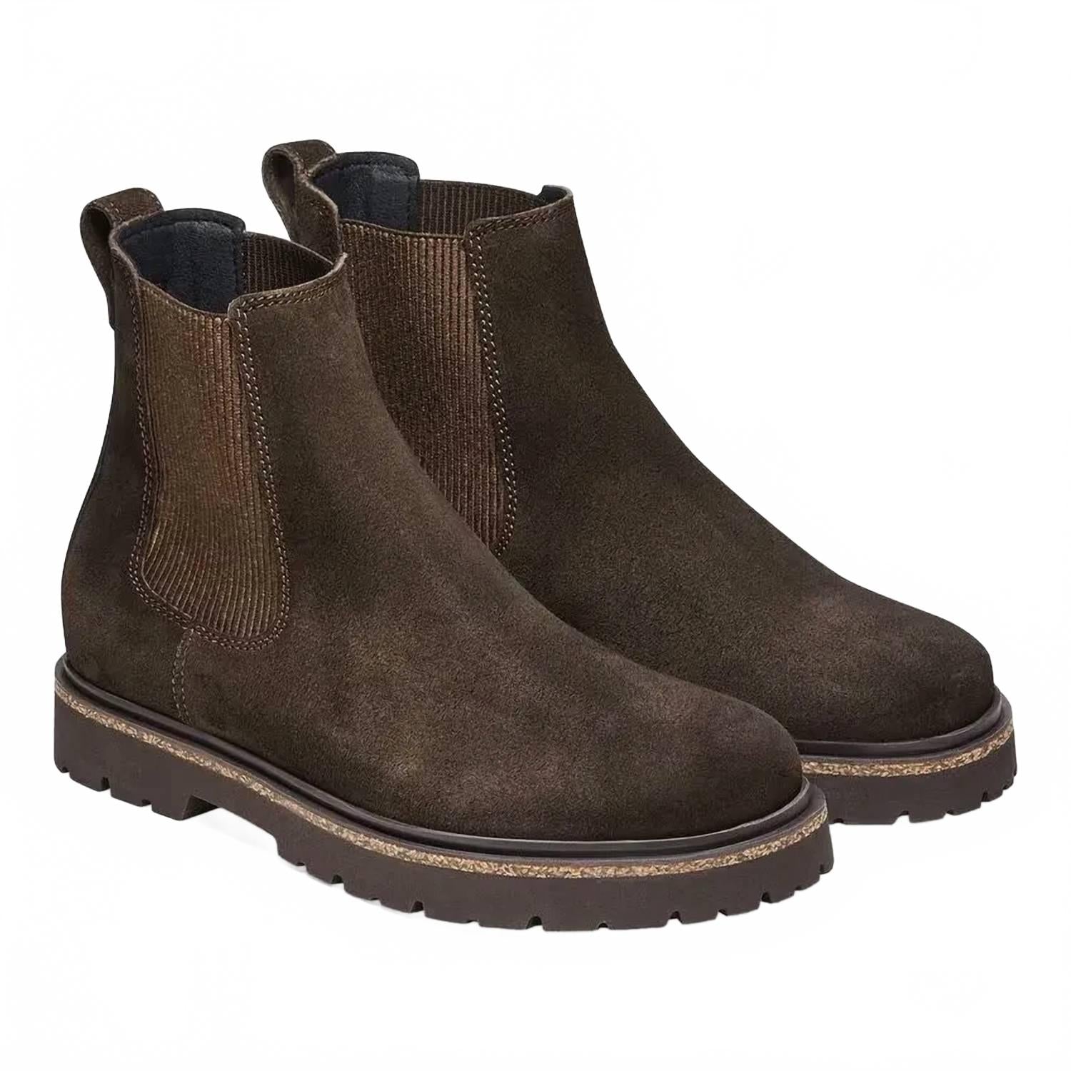 Женские ботинки челси Birkenstock Highwood замшевые, мокко — фото 2
