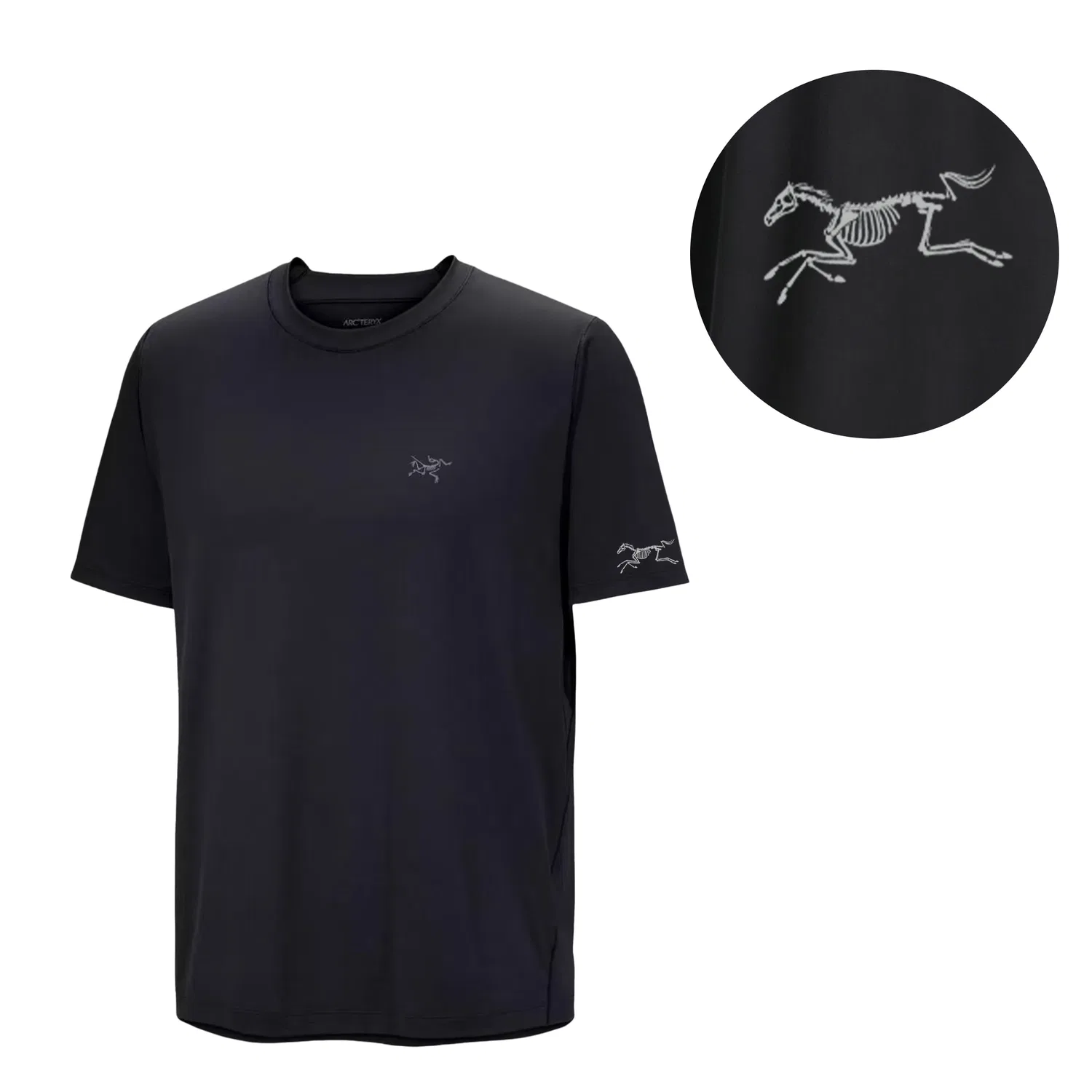 Футболка повседневная KRAGG T-Shirts Arcteryx черная — фото 4