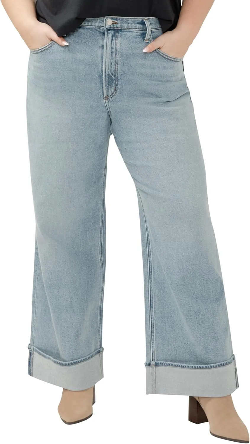 

Silver Jeans Co. Женские джинсы Plus Size High Rise Wide Leg