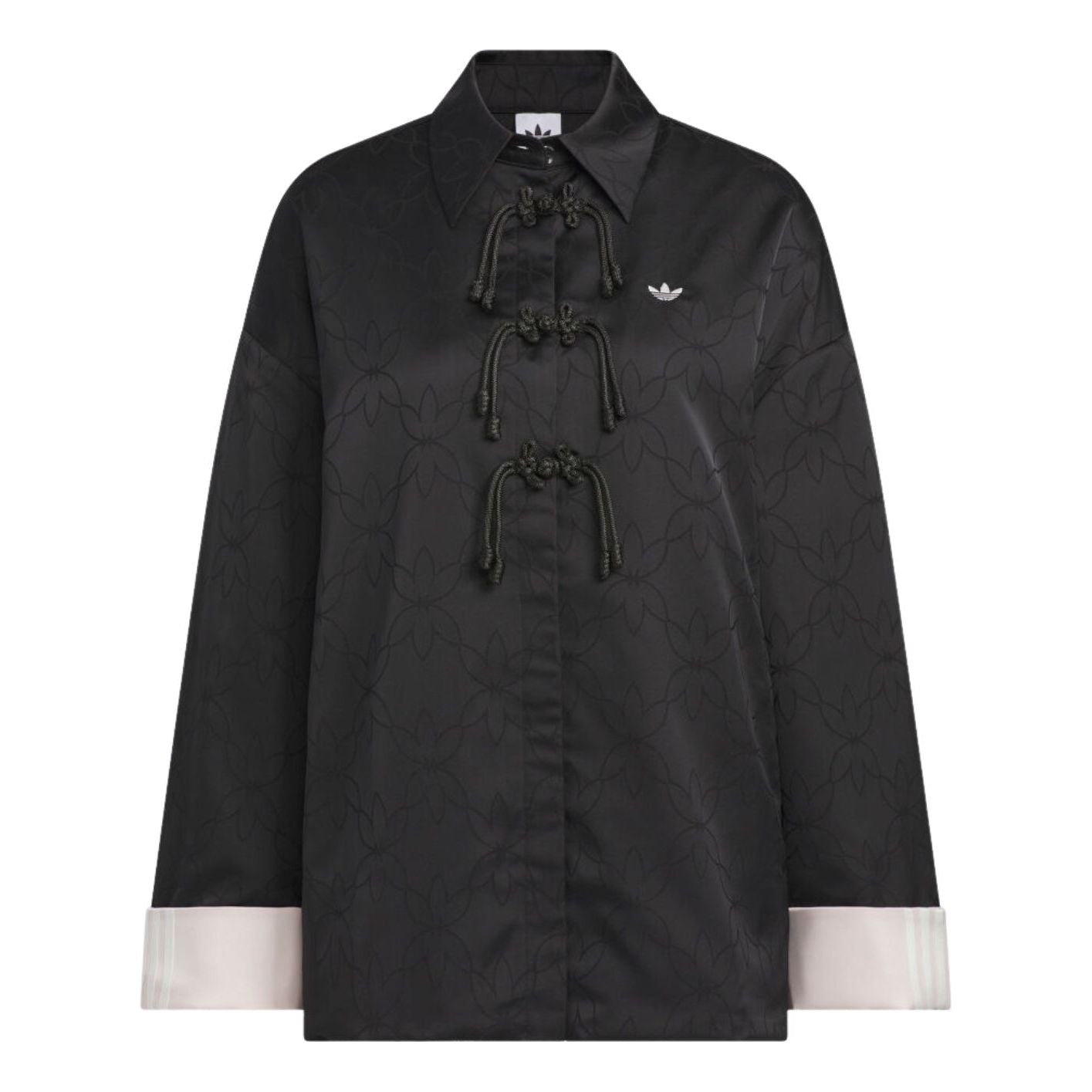 

(WMNS) Новая китайская рубашка-куртка Adidas свободного кроя, азиатские размеры, цвет «черный»