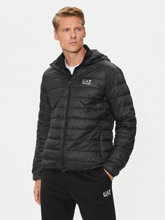 

Пуховик regular fit Ea7 Emporio Armani, черный