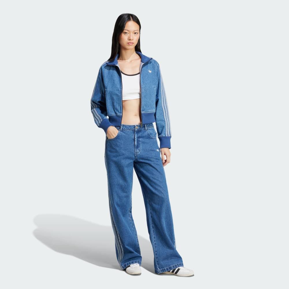 Спортивные брюки Adicolor Denim с тремя полосками Adidas, blue — фото 3