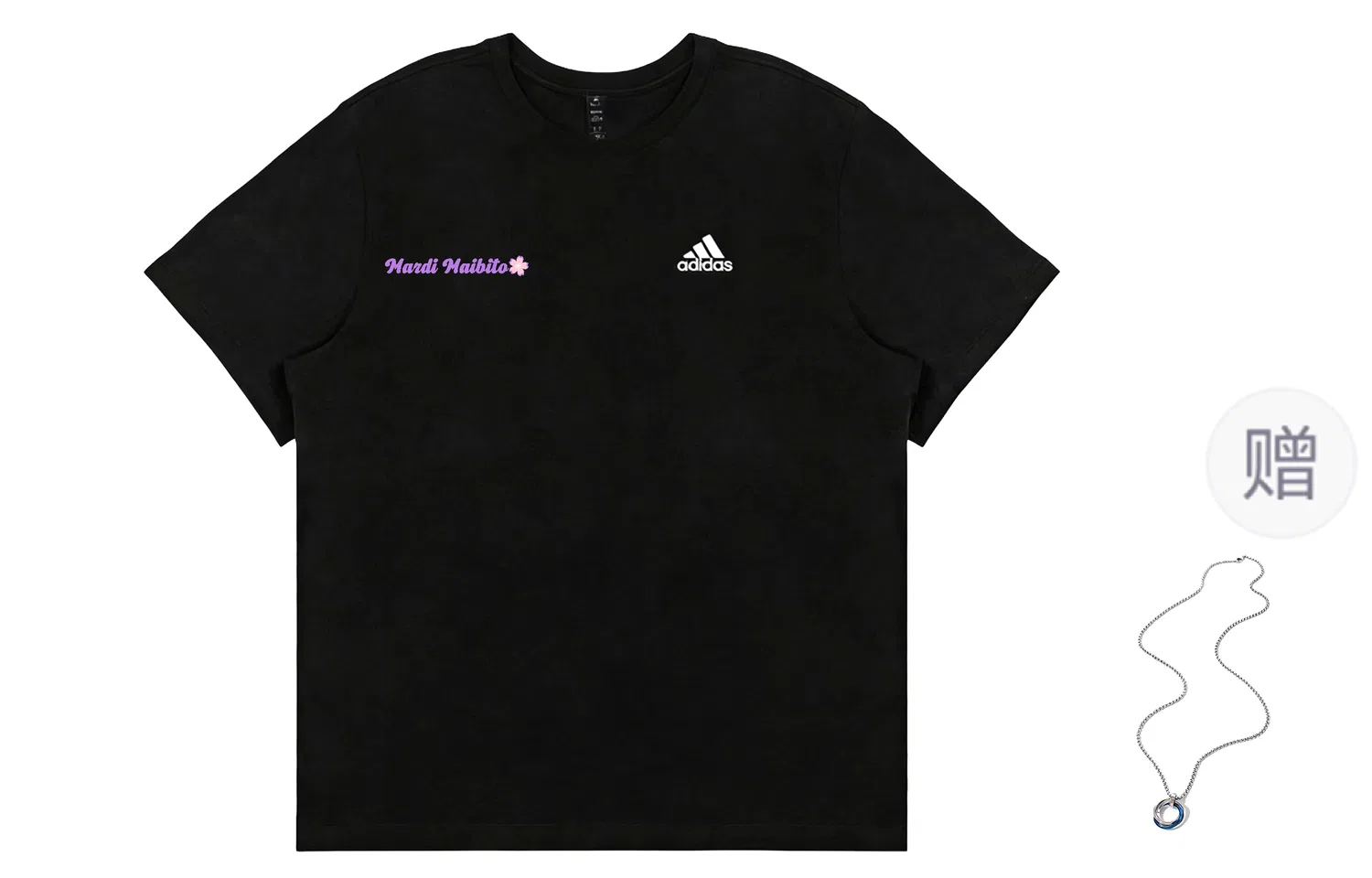Футболка Adidas MUST HAVES с принтом черная — фото 3
