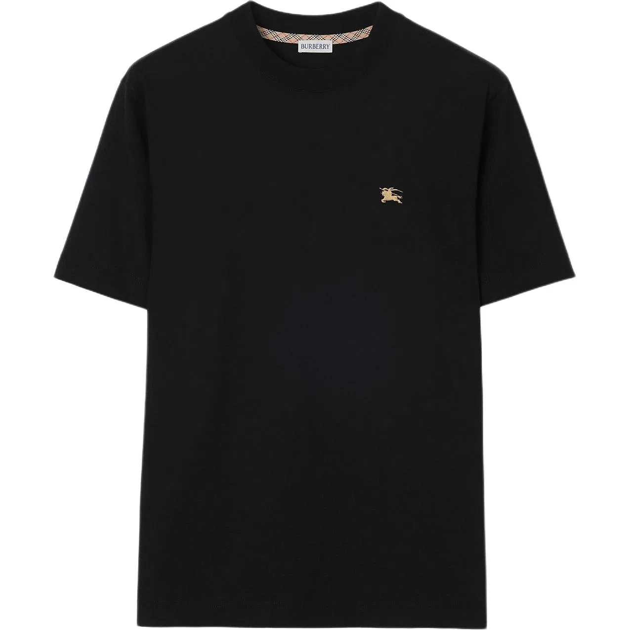 Футболка Burberry мужская, круглый вырез, черный