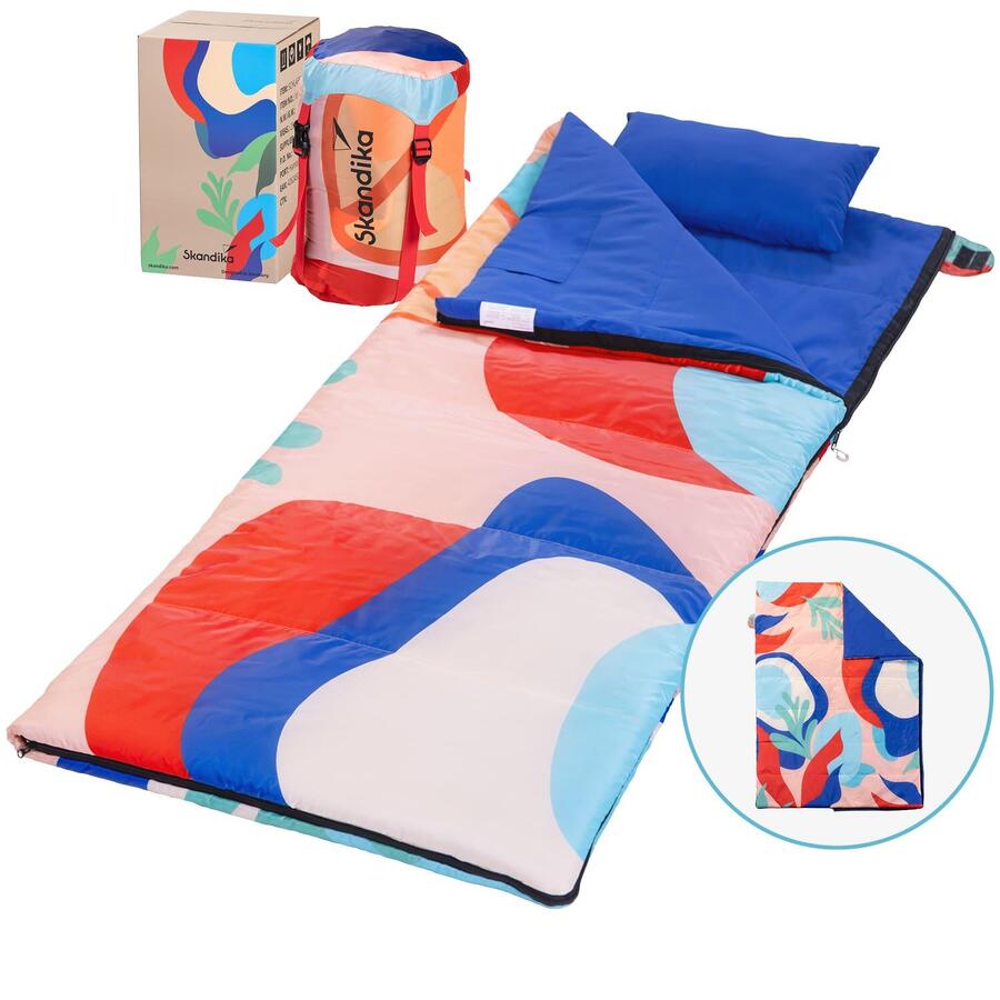 

SKANDIKA Спальный мешок Sovro 190 Coral Flame - Спальный мешок для взрослых - 190x80 см