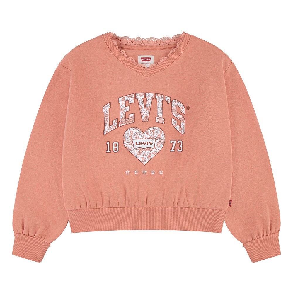 

Футболка Levi´s Meet&Greet Lace Trim Short Sleeve V Neck, розовый