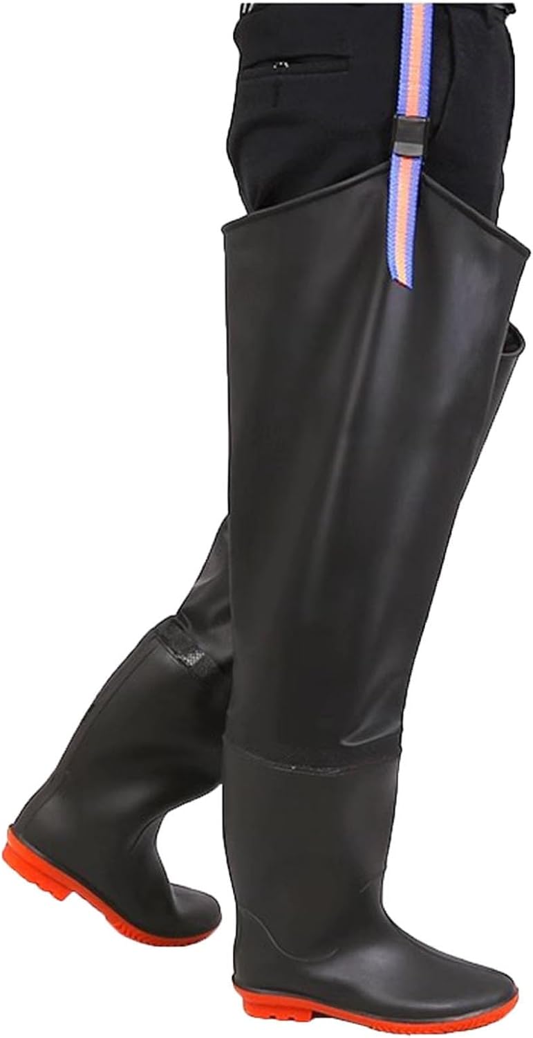 

Зимние теплые рыболовные и охотничьи болотные сапоги до колена для мужчин, подходящие для кемпинга и сельского хозяйства Bcomfy, черный