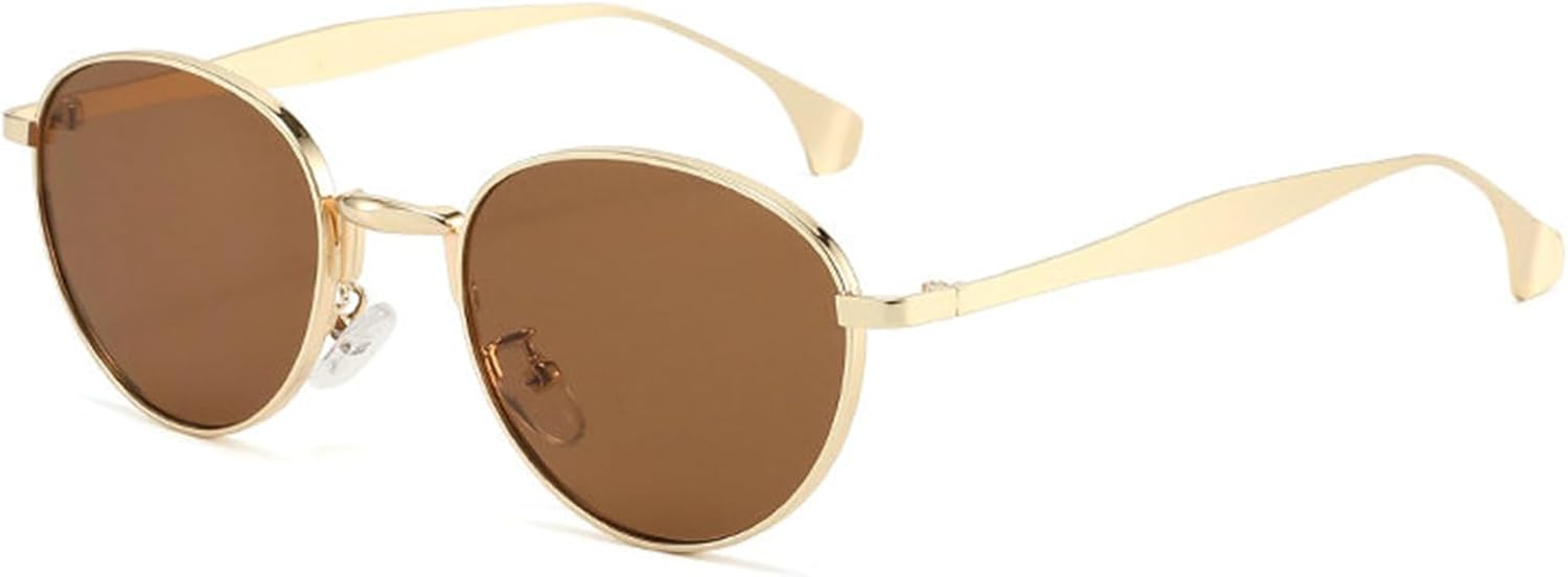 

Willochra Роскошные маленькие круглые солнцезащитные очки для женщин, модные винтажные очки в стиле панк с металлической оправой, дорожные солнцезащитные очки UV400, C2