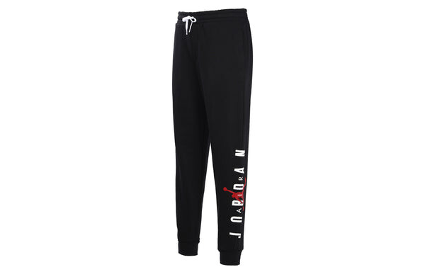 Спортивные штаны Air Jordan Alphabet Printing Athleisure Casual Sports Long Pants Black, черный — фото 3