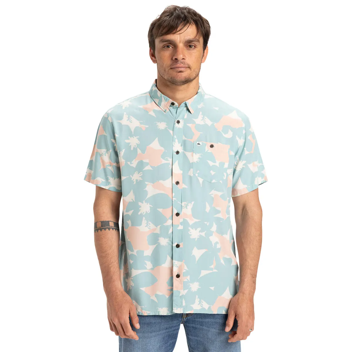 

Мужская рубашка Safe Paradise Quiksilver, цвет Rosa