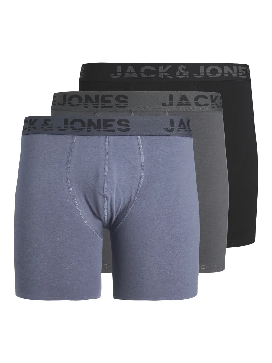 

Боксерские шорты Jack & Jones "JACSHADE SOLID BOXER BRIEFS 3 PACK" (упаковка, 3 шт.), черный